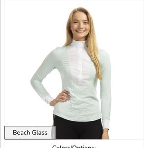 Chestnut Bay Spirit Liberty Long Sleeve Sun Show Shirt Horse Show Shirt